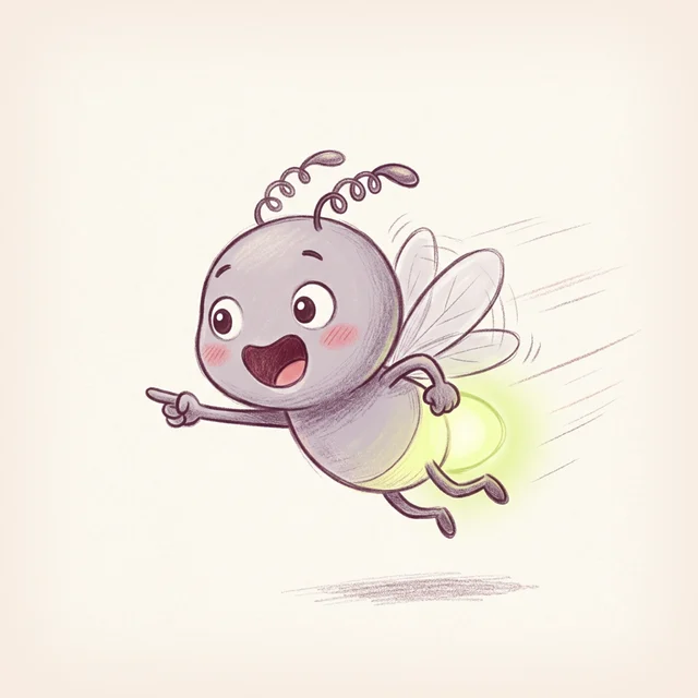 Zip, a firefly always on the move